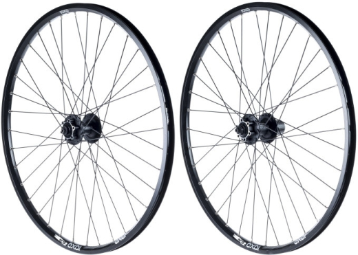 Exal DC19 Shimano Alivio 475 26" MTB Disc Laufradsatz schwarz 6-Loch