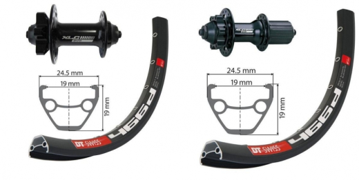 XLC Evo DT Swiss 466 MTB Disc 6-Loch Laufradsatz 26" 15x100-QR