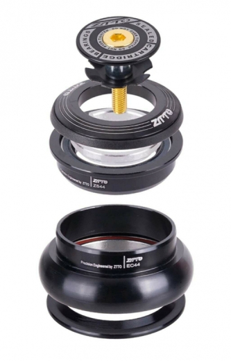 ZTTO 4444T Steuersatz Semi-Integriert schwarz EC44/40 ZS44/28.6 für Tapered Gabel