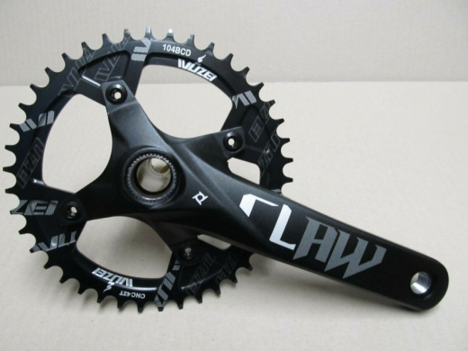 Prowheel Claw Kurbelgarnitur 175mm 42 Zähne schwarz