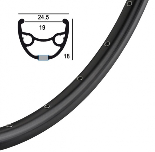 Shimano Deore XT 8000 Ryde Rival MTB Disc Center Lock Laufradsatz schw. 29" QR-QR
