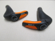 Ergon GP3s Ergo Schraubgriffe mit Bar Ends Griffe Lock On schwarz-KTM orange