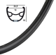 Shimano Deore XT 8000 Ryde Rival MTB Disc Center Lock Laufradsatz schw. 29" QR-QR